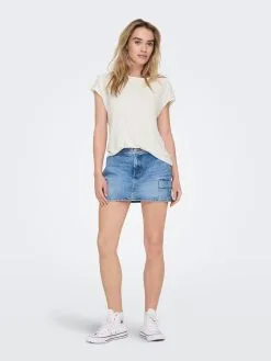 ONLY T-shirts Shirt Thea Dames Wit -ONLY Elegant winkel dfcdfec5bcb51be0559a460926bfc72b