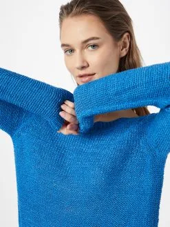 ONLY Fijngebreide Truien Trui Dames Blauw -ONLY Elegant winkel dfe1756e9c4eaa623a3b0d902aaea206