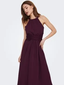 ONLY Maxi Jurken Jurk Dames Bordeaux -ONLY Elegant winkel e0dce1f181f55afac8d445830ee362c3