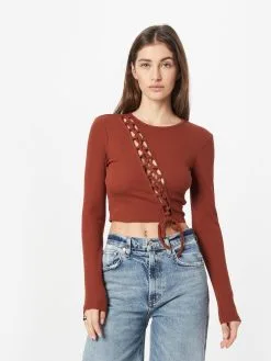 ONLY Longsleeves Shirt NULAN Dames Roestrood -ONLY Elegant winkel e0f765ac7597f9f7edb0b47905888fed