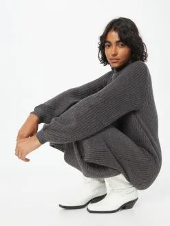 ONLY Gebreide Jurken Gebreide Jurk NICA Dames Donkergrijs 9 ONLY Gebreide Jurken Gebreide Jurk NICA Dames Donkergrijs -ONLY Elegant winkel e1fe6f768387254f70fc2e88cf6c88d0