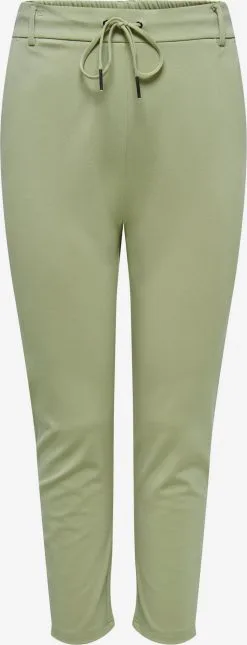ONLY CARMAKOMA Pantalons Regular Broek GOLDTRASH Dames Groen