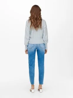 ONLY Vesten Gebreid Vest MEZZ Dames Lichtblauw -ONLY Elegant winkel e2438c095d4da0a79dbfa6d06f256f1f