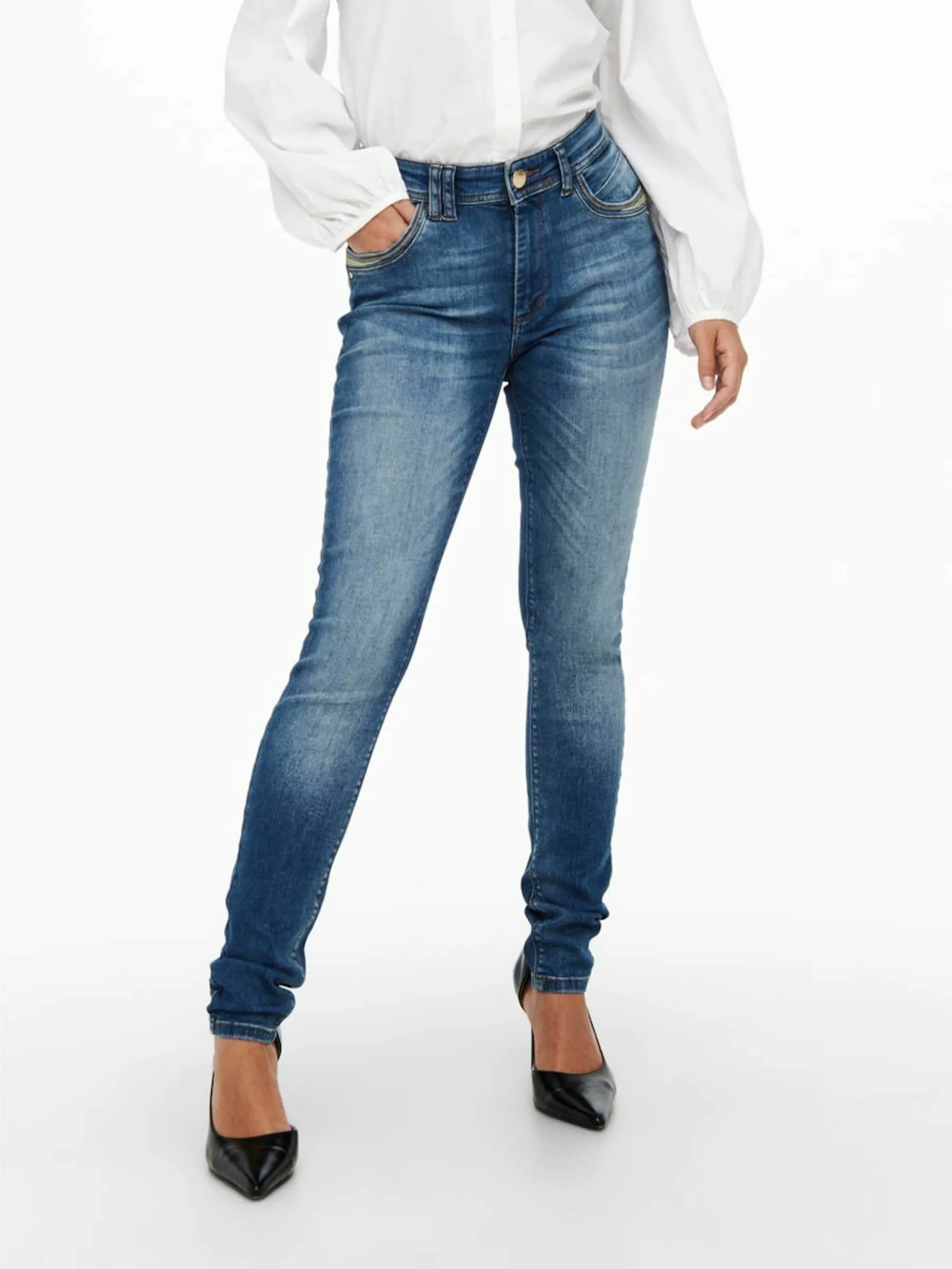 ONLY Jeans Skinny Jeans STACY Dames Blauw 8 ONLY Jeans Skinny Jeans STACY Dames Blauw - Afbeelding 8