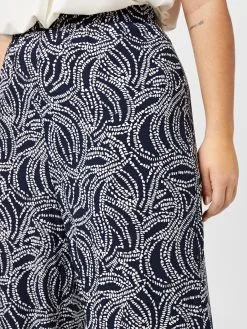 ONLY CARMAKOMA Pantalons Wide Leg Broek Dames Navy -ONLY Elegant winkel e3132a88f6d1bec010be15a678657ed5