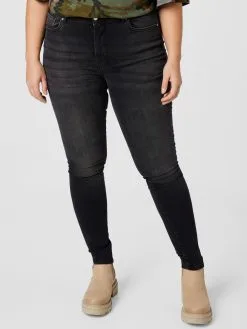 ONLY CARMAKOMA Jeans Skinny Jeans CarMaya Dames Zwart -ONLY Elegant winkel e31b983c9e46c3089a6336169a7d497f