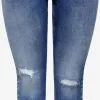 ONLY CARMAKOMA Jeans Skinny Jeans Laola Dames Blauw