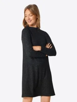 ONLY Gebreide Jurken Gebreide Jurk KLEO Dames Zwart Gemêleerd -ONLY Elegant winkel e3d36db614d4bffef8fd1eeb732faaea