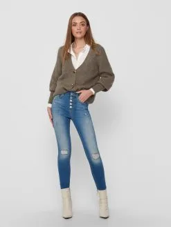 ONLY Vesten Gebreid Vest Clare Dames Bruin -ONLY Elegant winkel e3e69fb2259ed95ea69a2d35a09be0d3