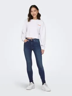 ONLY Jeans Skinny Jeans Forever Dames Donkerblauw -ONLY Elegant winkel e4300a3bc8f8a41d221e61f4e816b4bd
