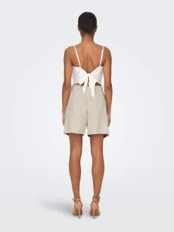 ONLY Shorts Regular Bandplooibroek Kerry Dames Beige -ONLY Elegant winkel e468d151cd26e196eb22b11e172c2482