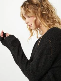 ONLY Fijngebreide Truien Trui CORA Dames Zwart -ONLY Elegant winkel e473a580bd1c67e6040cfdb798dff333