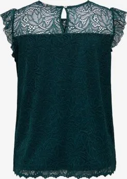 ONLY CARMAKOMA Kanten Tops Top Dames Groen -ONLY Elegant winkel e49368502fe76811eaf3c21bc486d088