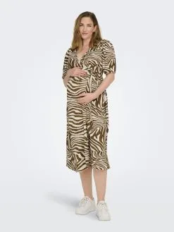 ONLY MATERNITY Zomerjurken Zomerjurk Dames Beige -ONLY Elegant winkel e4fa4556aca1c6b31351d0a19a01d71f