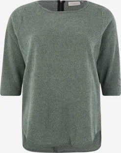 ONLY CARMAKOMA Shirts Met 3/4 Mouw Shirt Dames Groen