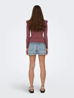 ONLY Fijngebreide Truien Trui Sia Sally Dames Oudroze -ONLY Elegant winkel e56242f3938fecb7e8b41c9b19d594b4