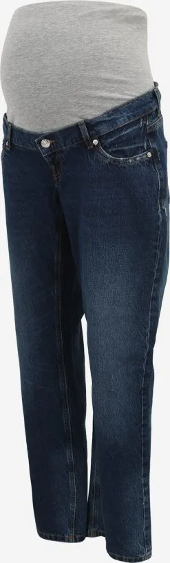 ONLY MATERNITY Straight Regular Jeans Dames Donkerblauw