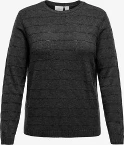 ONLY CARMAKOMA Fijngebreide Truien Trui Dames Grijs