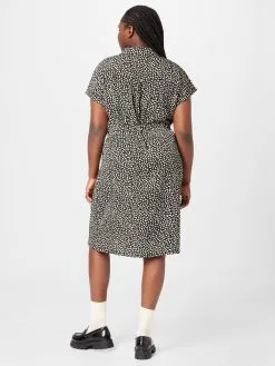 ONLY CARMAKOMA Blousejurken Blousejurk DIEGA Dames Zwart -ONLY Elegant winkel e5b2a19fff4868a98c599adb6ec0544a