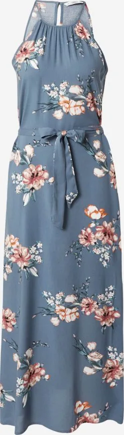 ONLY Maxi Jurken Jurk NOVA Dames Duifblauw