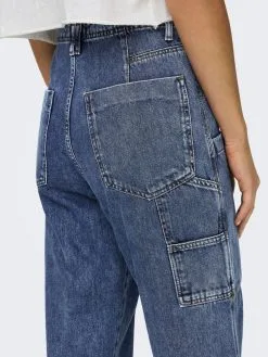 ONLY Straight Regular Cargojeans Sawyer Dames Blauw -ONLY Elegant winkel e66a654d794e4d2274c09120f9813790