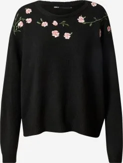 ONLY Fijngebreide Truien Trui Fie Dames Zwart