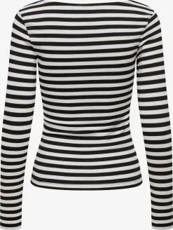 ONLY Longsleeves Shirt FIFI Dames Zwart -ONLY Elegant winkel e749f7b22302c541d500ec8e1e6ed491