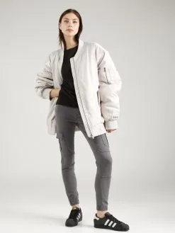 ONLY Jeans Slimfit Cargojeans MISSOURI Dames Stone Grey -ONLY Elegant winkel e7ac8f29cd76ea2a50e3d432e21f3092