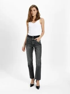 ONLY Straight Regular Jeans Fine Dames Grijs -ONLY Elegant winkel e8fa52946bad090f05dd68e93687028e