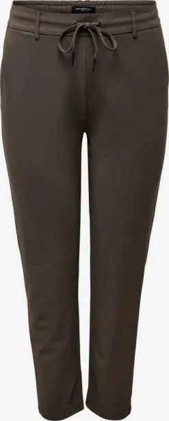 ONLY CARMAKOMA Pantalons Tapered Broek Dames Bruin