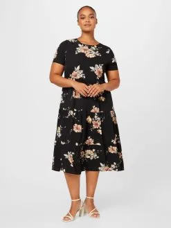 ONLY CARMAKOMA Midi Jurken Jurk LUX CELI Dames Zwart 7 ONLY CARMAKOMA Midi Jurken Jurk LUX CELI Dames Zwart -ONLY Elegant winkel e96473e7e4f67335353e466bb871a8fe