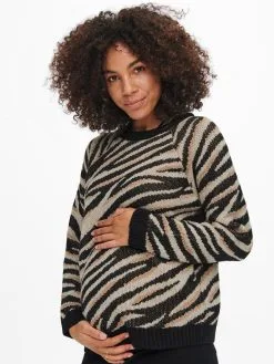 ONLY MATERNITY Fijngebreide Truien Trui Elina Dames Zwart -ONLY Elegant winkel e977442c991a13e8dc035dcfb719fde4