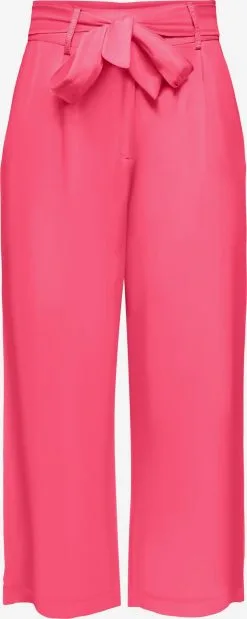 ONLY Pantalons Wide Leg Broek Caro Dames Roze