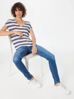 ONLY T-shirts Shirt LIRA Dames Blauw 9 ONLY T-shirts Shirt LIRA Dames Blauw -ONLY Elegant winkel e9d409be14ba337766dc4c84af374e08