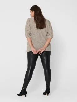 ONLY CARMAKOMA Leren Broeken Skinny Leggings Rool Dames Zwart -ONLY Elegant winkel ea41aaa87e66a78f12630e169878fe02
