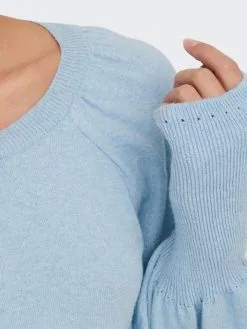 ONLY Basic Truien Trui Dames Blauw -ONLY Elegant winkel ea59c0313f56abfafe458345994adb29