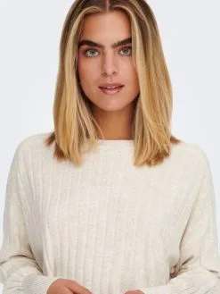 ONLY Basic Truien Trui Tessa Dames Stone Grey -ONLY Elegant winkel eb4233e26eea7378f653db212bf9d91b