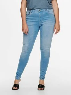 ONLY CARMAKOMA Jeans Skinny Jeans AUGUSTA Dames Blauw -ONLY Elegant winkel eb5d54765fa167f2040fda74e0aa7d23