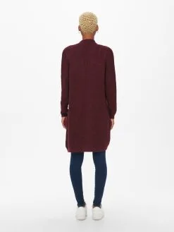 ONLY Vesten Gebreid Vest Jade Dames Bordeaux -ONLY Elegant winkel eb7680b57a1c507c4dde16a2ab504f8b