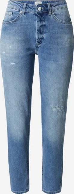 ONLY Boyfriend Tapered Jeans VENEDA Dames Blauw