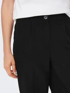 ONLY Bandplooibroeken Wide Leg Bandplooibroek Wendy Dames Zwart -ONLY Elegant winkel ecaab94b27f5b0c71c22d2c9a80319a4