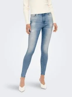 ONLY Jeans Skinny Jeans MILA Dames Lichtblauw -ONLY Elegant winkel ecb8eaefb1b264fbebfcb27e1a6432f5