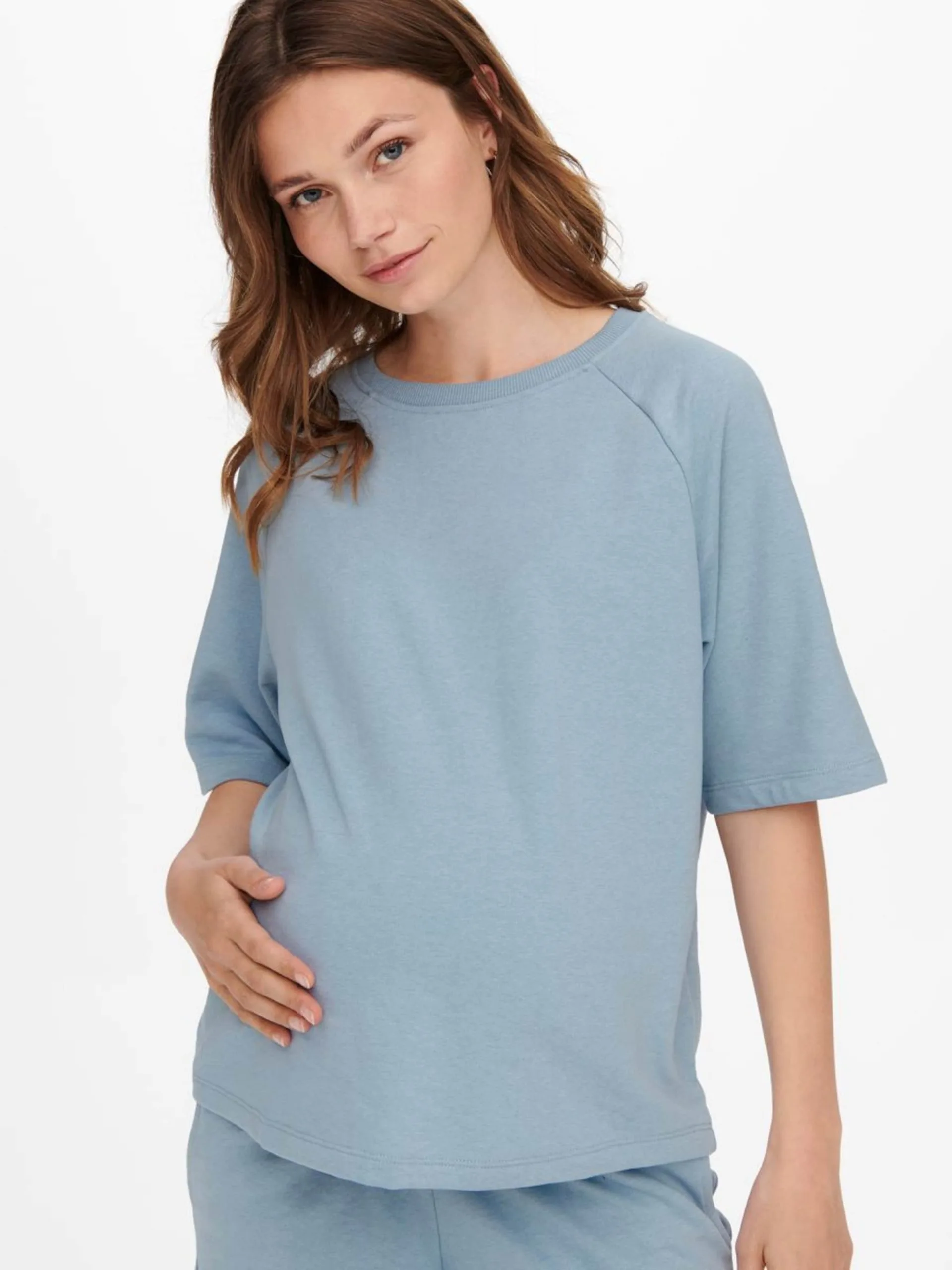 ONLY MATERNITY T-shirts Shirt Mama Dames Blauw 6 ONLY MATERNITY T-shirts Shirt Mama Dames Blauw - Afbeelding 6