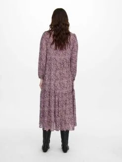 ONLY Midi Jurken Jurk Dames Lila -ONLY Elegant winkel ed27171bca2268e90df4c80126506b49