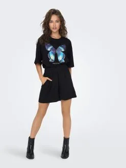 ONLY T-shirts Shirt SANNE Dames Zwart -ONLY Elegant winkel ed7be4aeba9a8dbf4116ccb443c23599