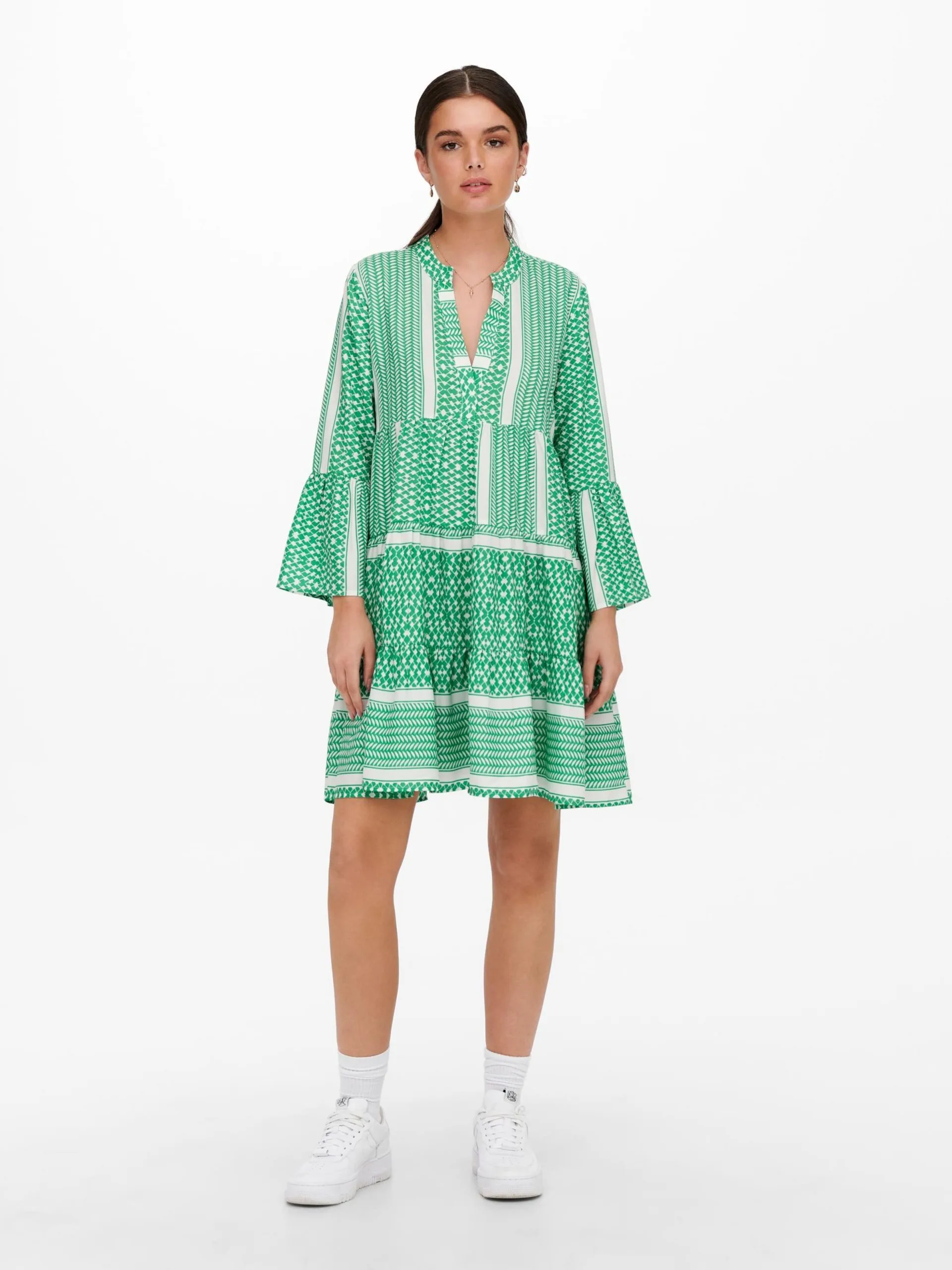 ONLY Blousejurken Blousejurk ELLA Dames Groen 4 ONLY Blousejurken Blousejurk ELLA Dames Groen - Afbeelding 4