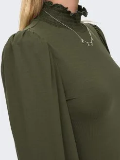 ONLY Longsleeves Shirt Elva Dames Donkergroen -ONLY Elegant winkel edb8edbd6908b23d0616a1b0fcc4f4bd