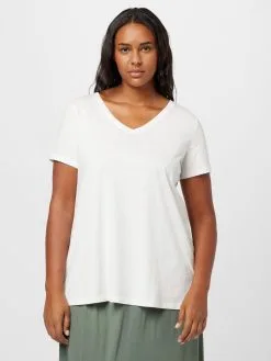 ONLY CARMAKOMA T-shirts Shirt BONNIE Dames Wit -ONLY Elegant winkel ee74abffd68a120e1c2c28a85b02c1a3