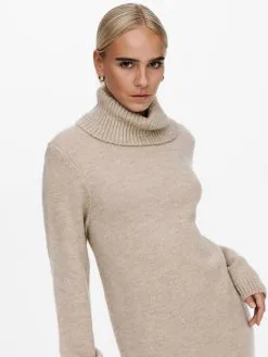 ONLY Mini Jurken Jurk Brandie Dames Beige -ONLY Elegant winkel eea37cc2c06753f04e6cd3219d206f7e