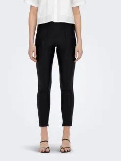 ONLY Leren Broeken Skinny Broek PIPS Dames Zwart -ONLY Elegant winkel eec48c36f74a8dd008541ab4b109556f